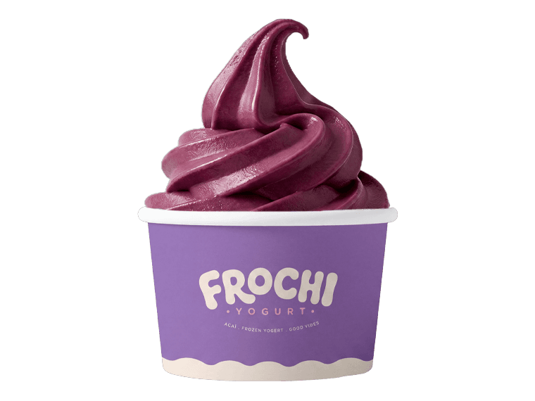 Açaí swirled into a Frochi cup