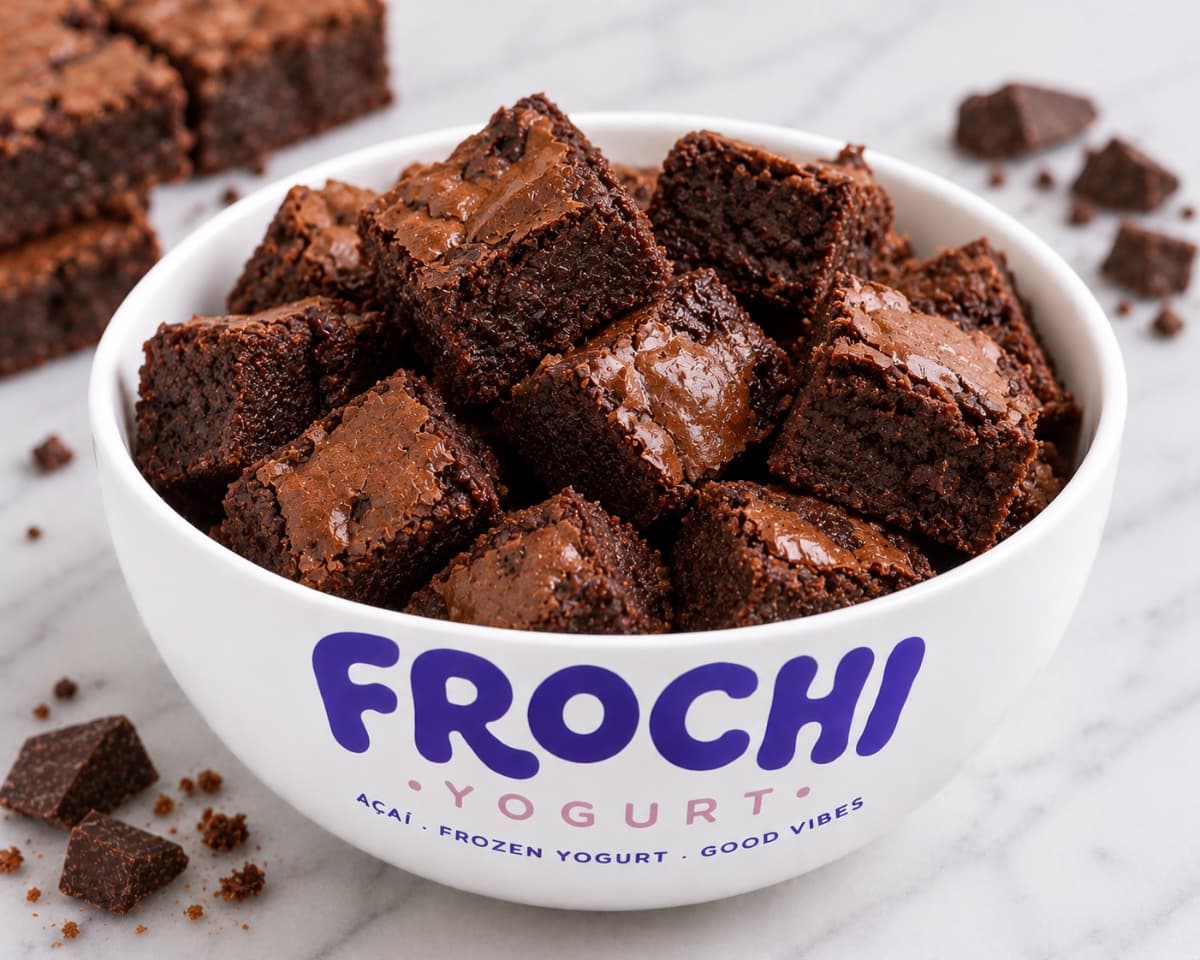 A bowl of Chocolate Fudge Brownie