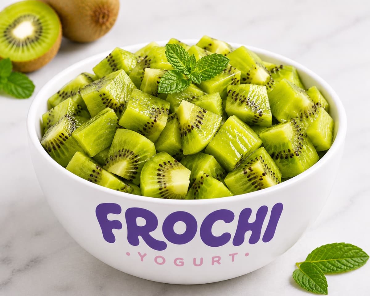 A Bowl of Freshly cut kiwi with a naturally sweet