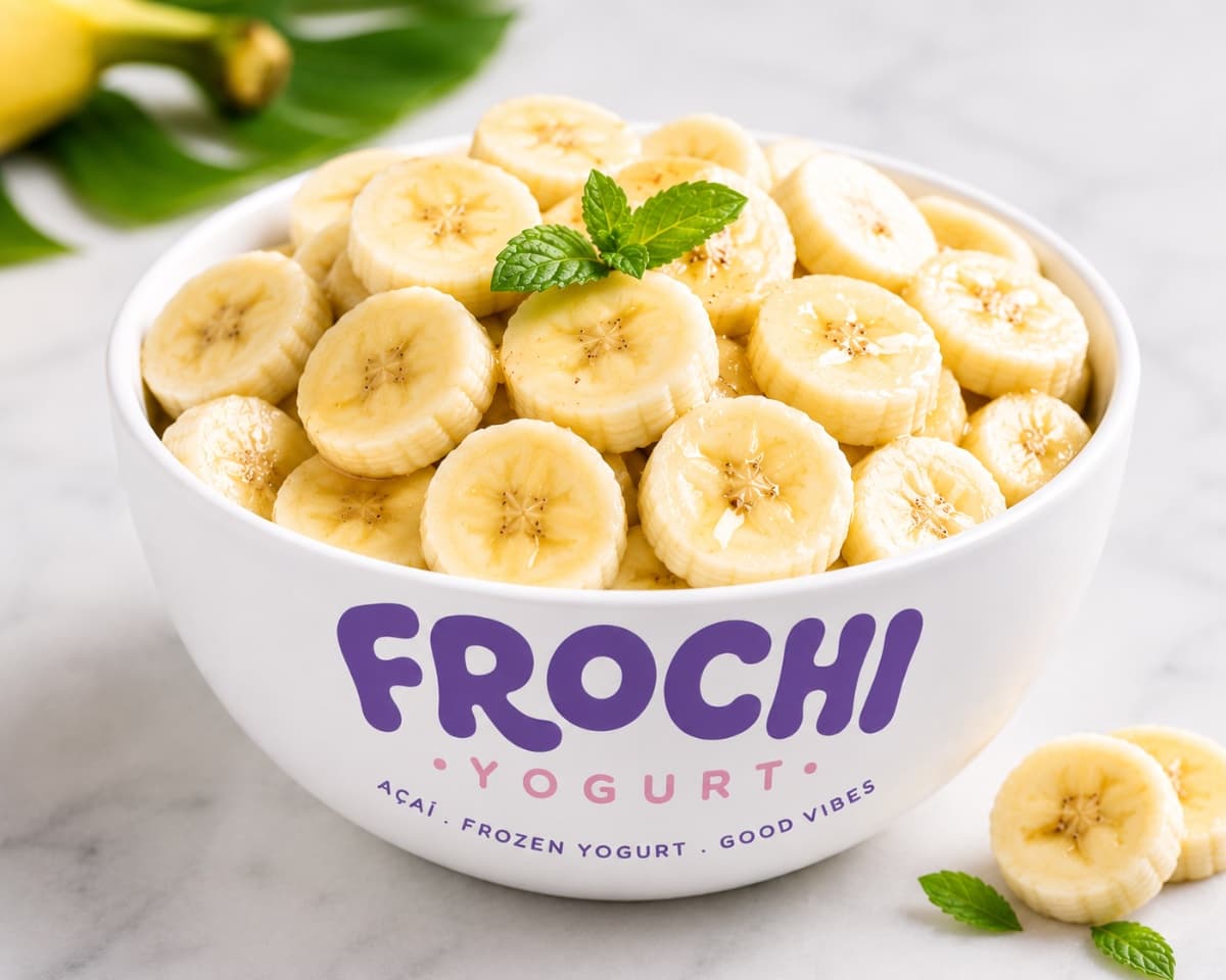 A Bowl of Freshly sliced banana