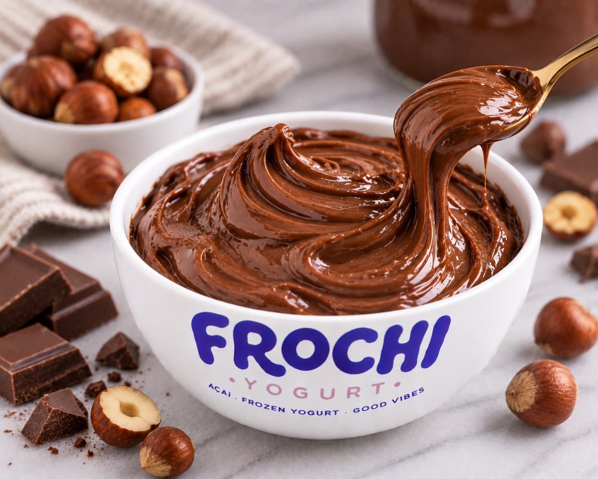 A bowl of Warm Nutella